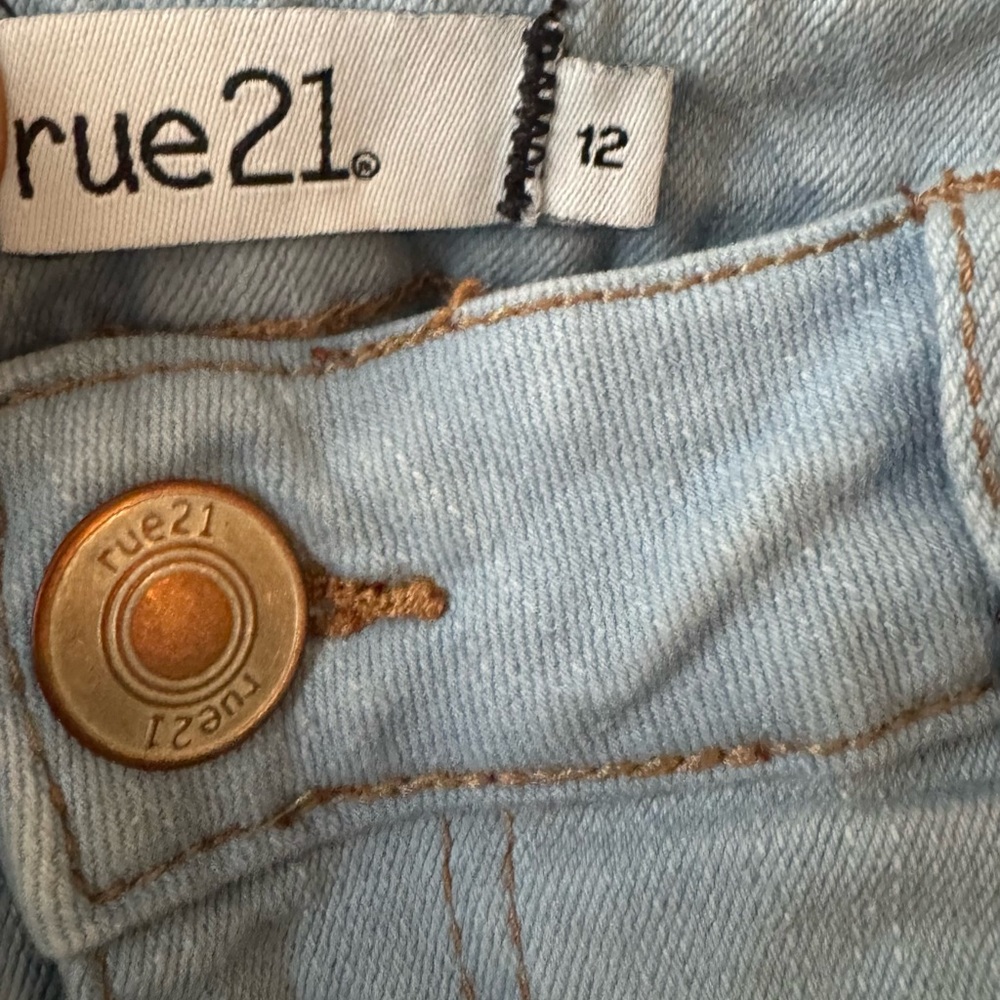 Rue21 Light Wash Flare Jeans - Women's 12 - Picture 4 of 4